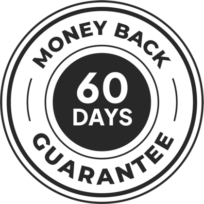 60 day money back guarantee seal